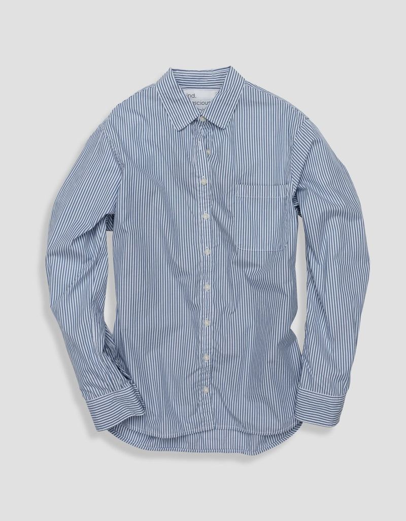 unsubscribed striped boyfriend shirt