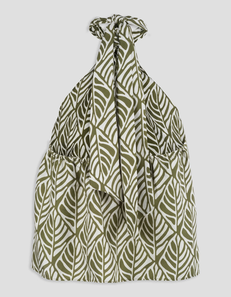 unsubscribed silk tie halter top