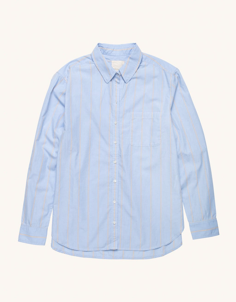 unsubscribed striped boyfriend shirt