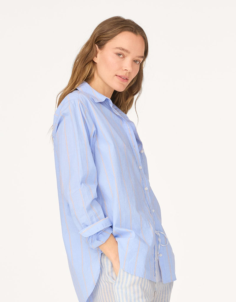 unsubscribed striped boyfriend shirt