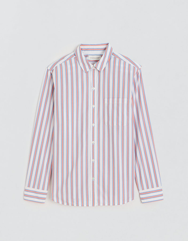 Unsubscribed Classic Boyfriend Shirt in Yacht Stripe