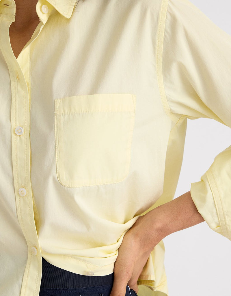 Unsubscribed Classic Boyfriend Shirt in Thomas Mason™ Colorblock