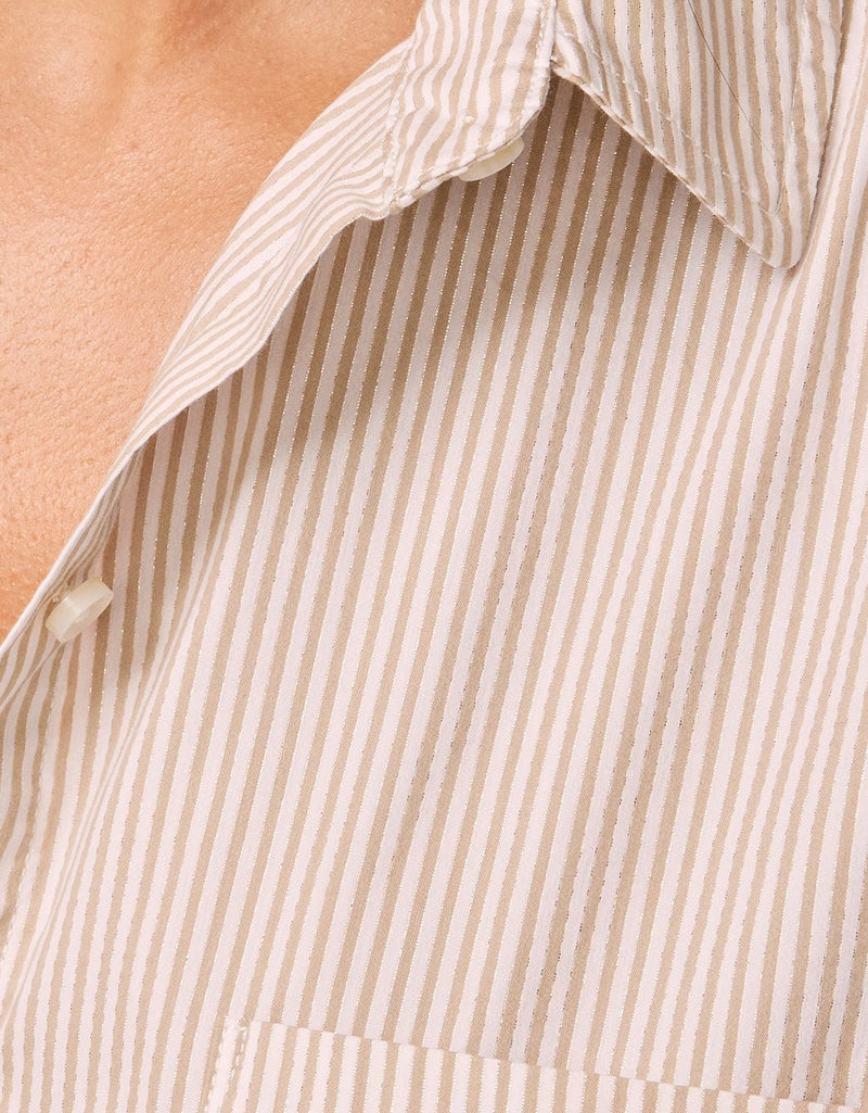 unsubscribed shimmer boyfriend shirt