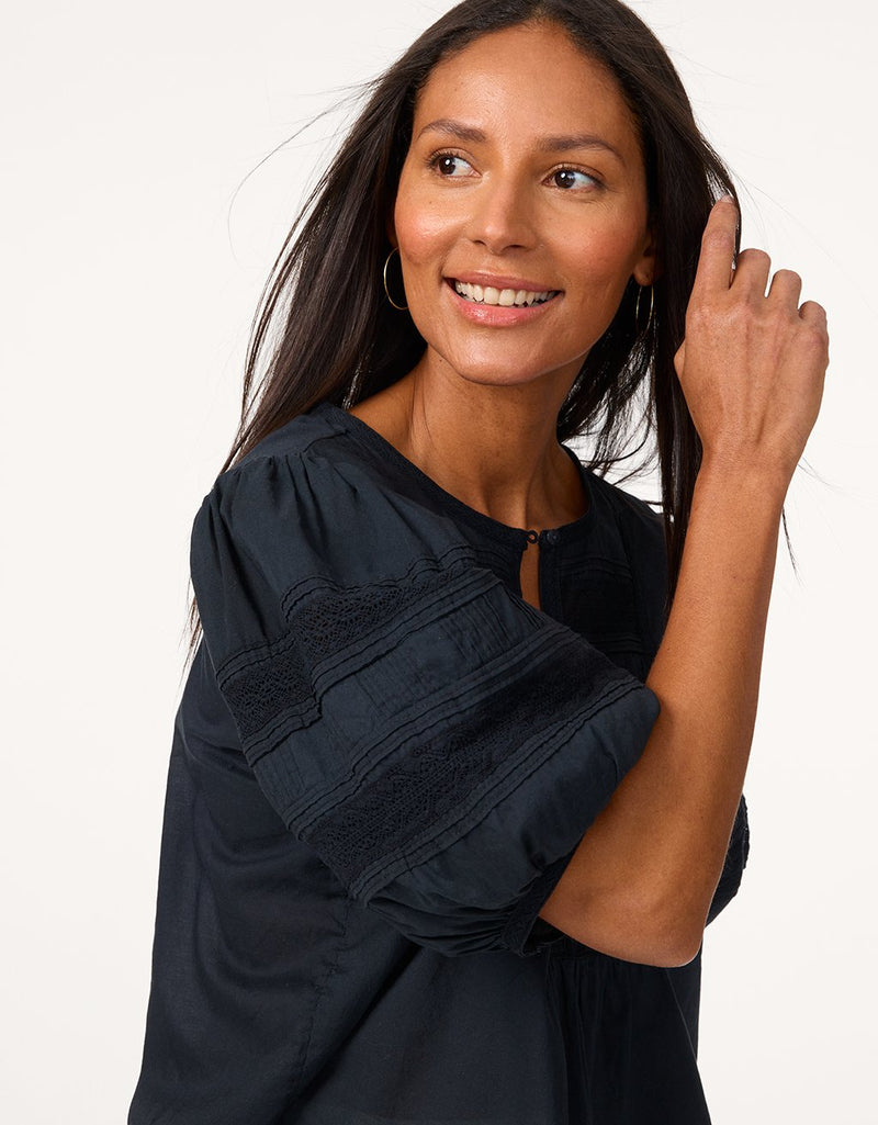 unsubscribed cotton voile blouse