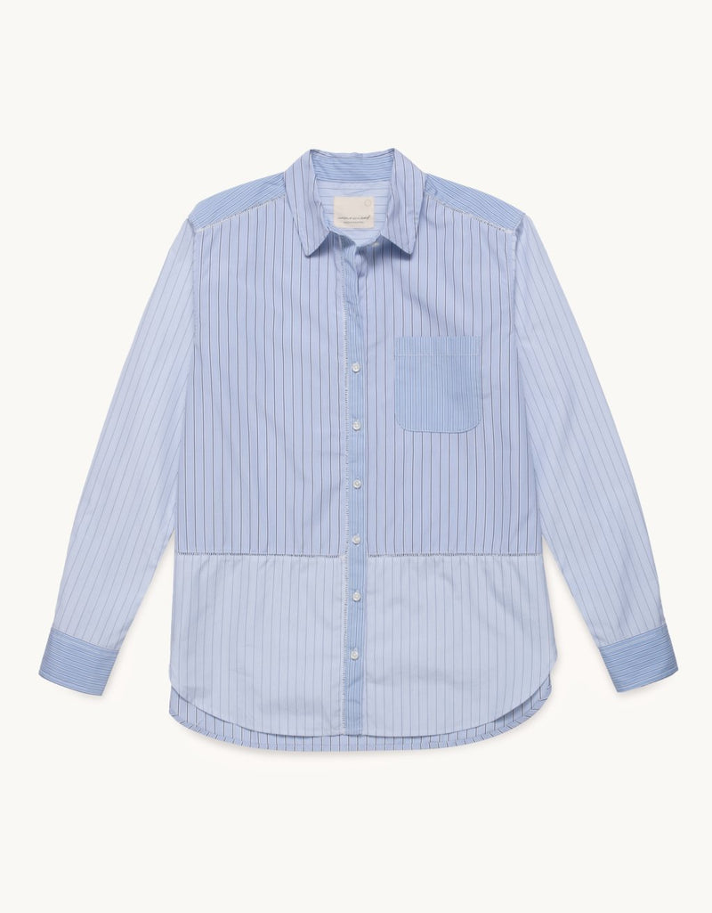 unsubscribed patchwork boyfriend shirt