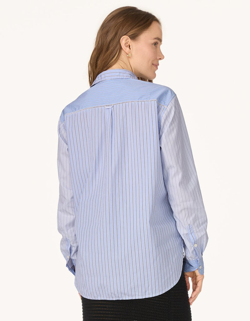 unsubscribed patchwork boyfriend shirt
