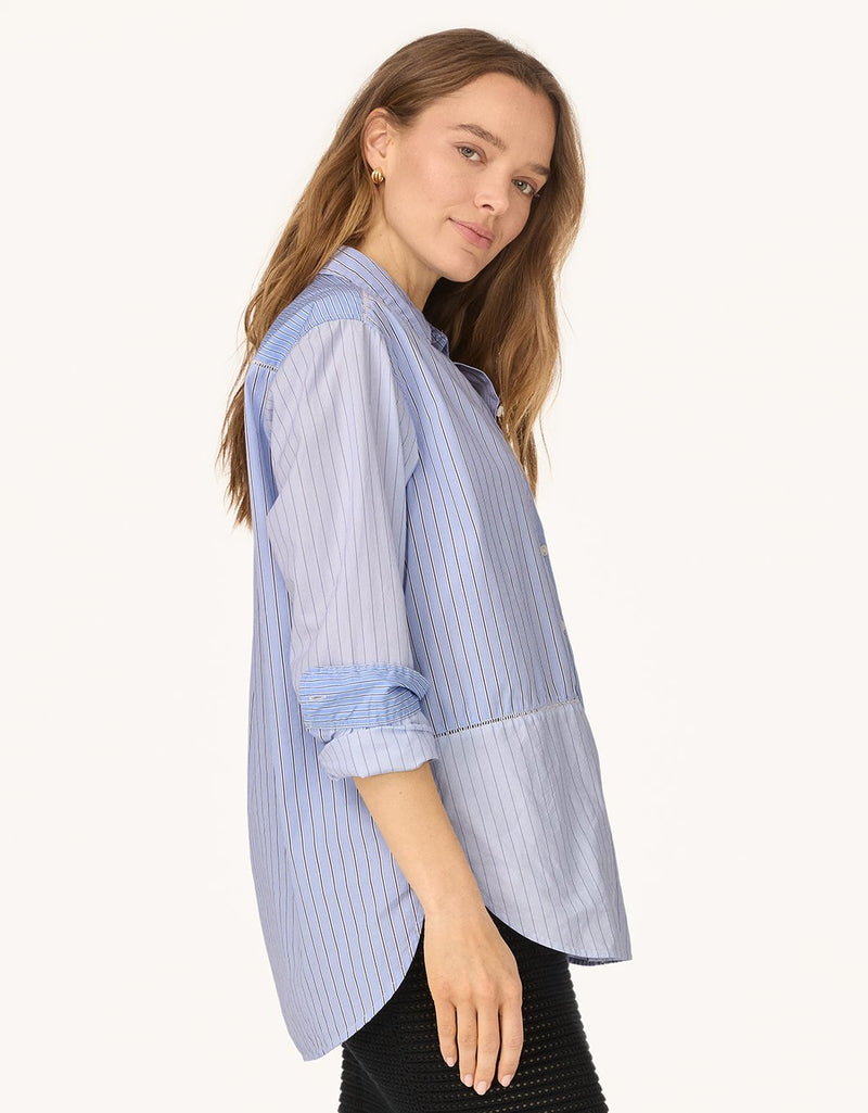 unsubscribed patchwork boyfriend shirt