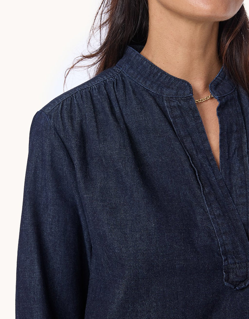 Unsubscribed Denim Popover Shirt