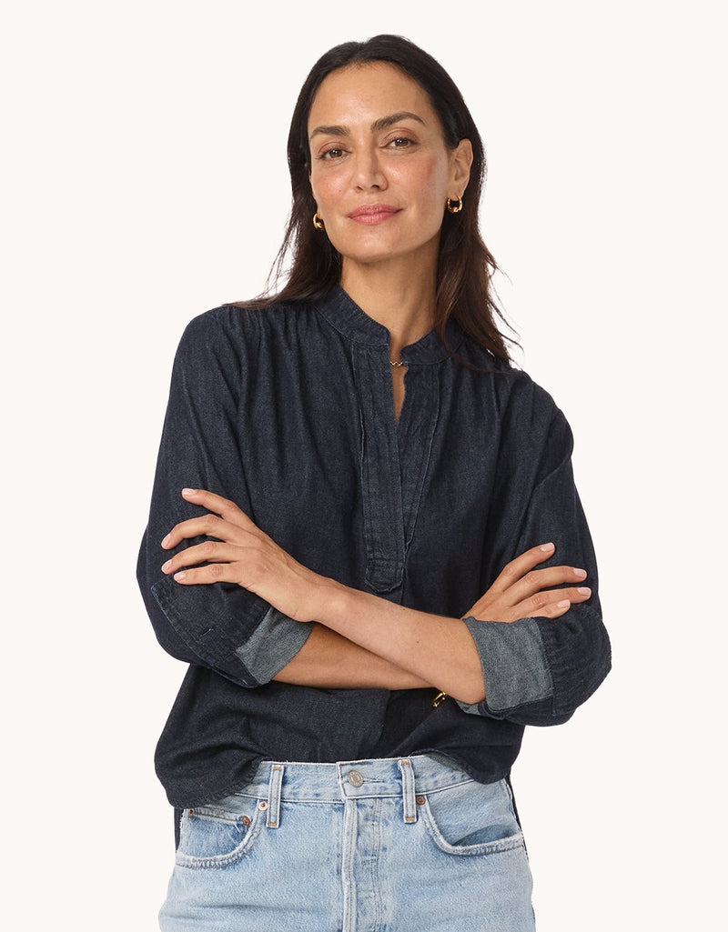 Unsubscribed Denim Popover Shirt