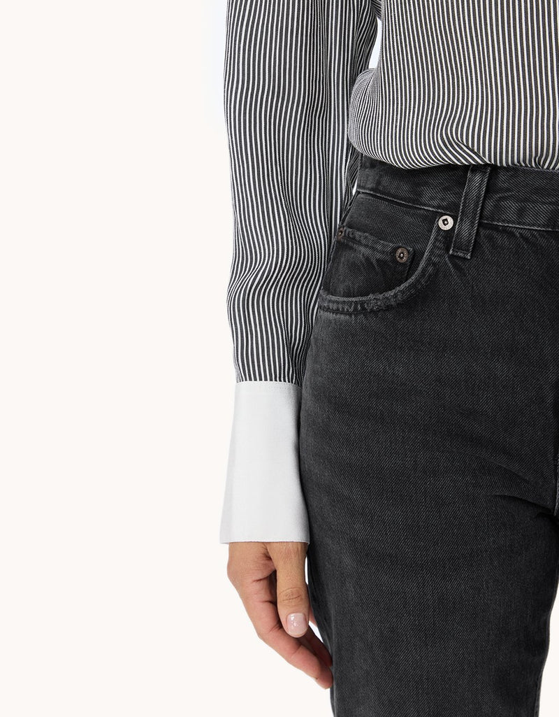 Unsubscribed Silk Viscose Button Down Shirt