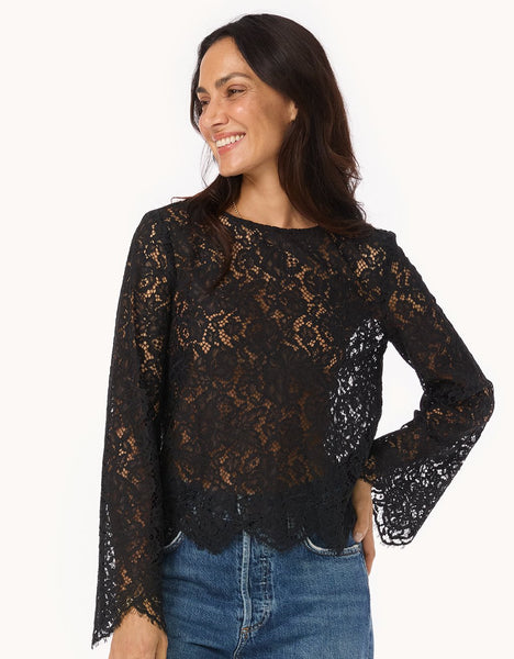 Unsubscribed Cotton-Blend Lace Top – unsubscribed