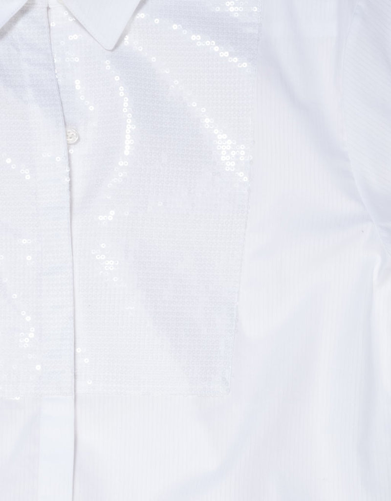 Unsubscribed Clean Boyfriend Shirt in Thomas Mason™ Poplin