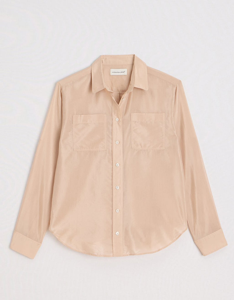 Unsubscribed Boyfriend Camp Shirt in Voile