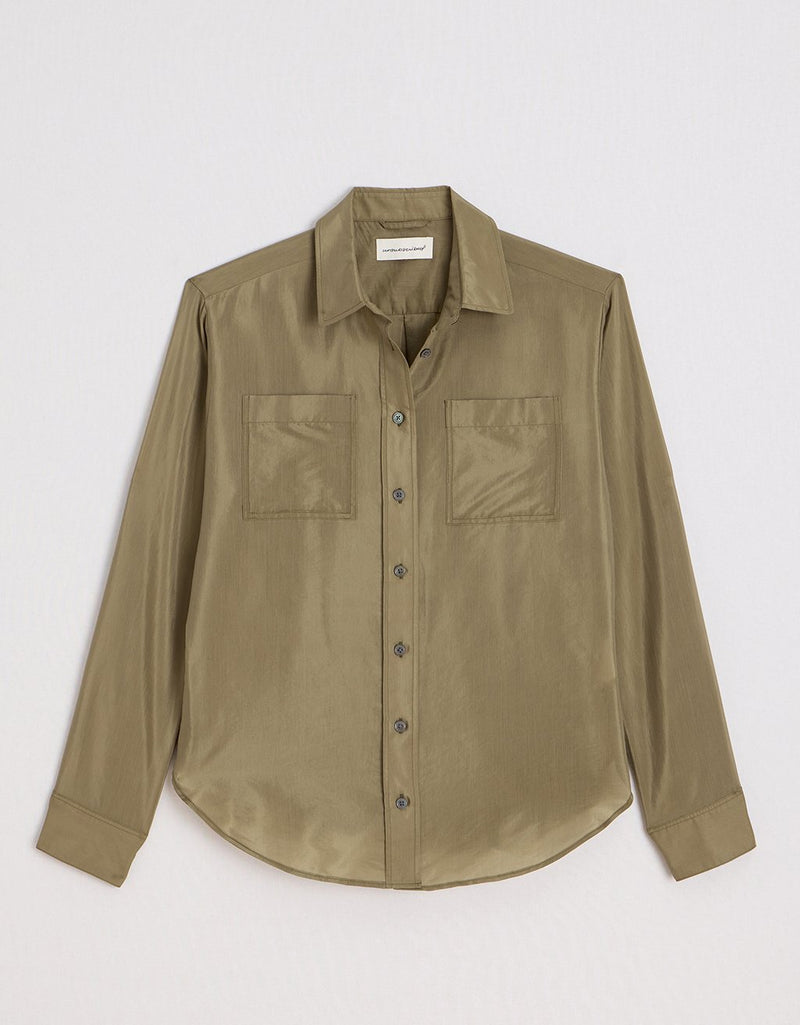 Unsubscribed Boyfriend Camp Shirt in Voile