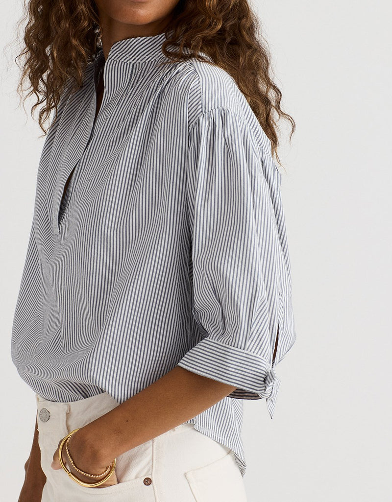 Unsubscribed Striped Popover Shirt