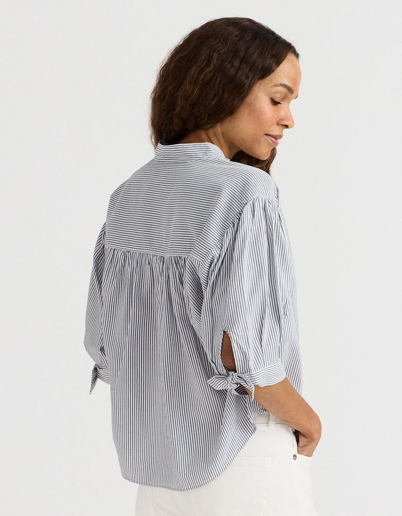 Unsubscribed Striped Popover Shirt