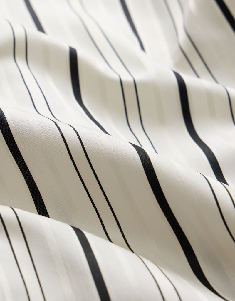 Unsubscribed Classic Boyfriend Shirt in Silk Stripe