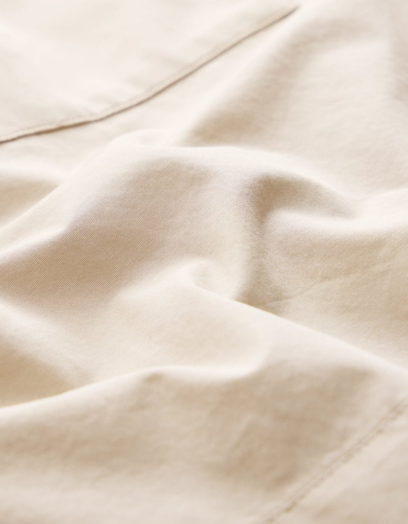 Unsubscribed V-neck Popover Shirt in Thomas Mason® Poplin
