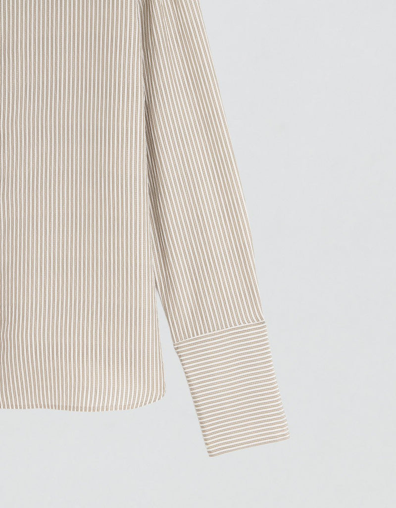 Unsubscribed Hammered Silk Clean Boyfriend Shirt
