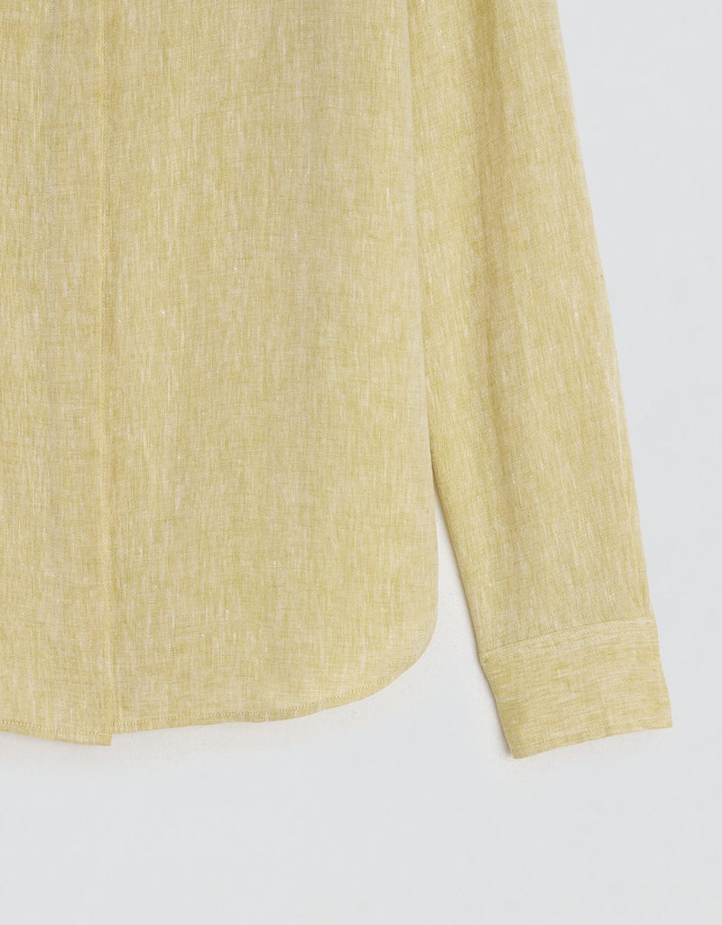 Unsubscribed Classic Boyfriend Shirt in Linen