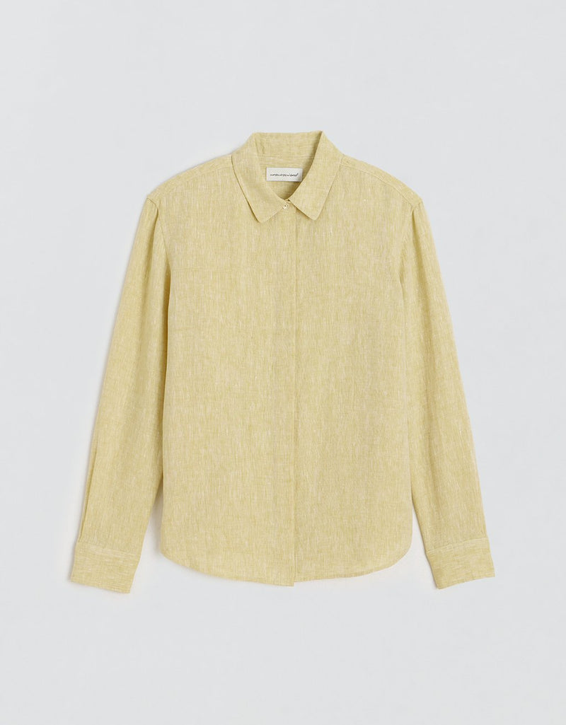 Unsubscribed Classic Boyfriend Shirt in Linen