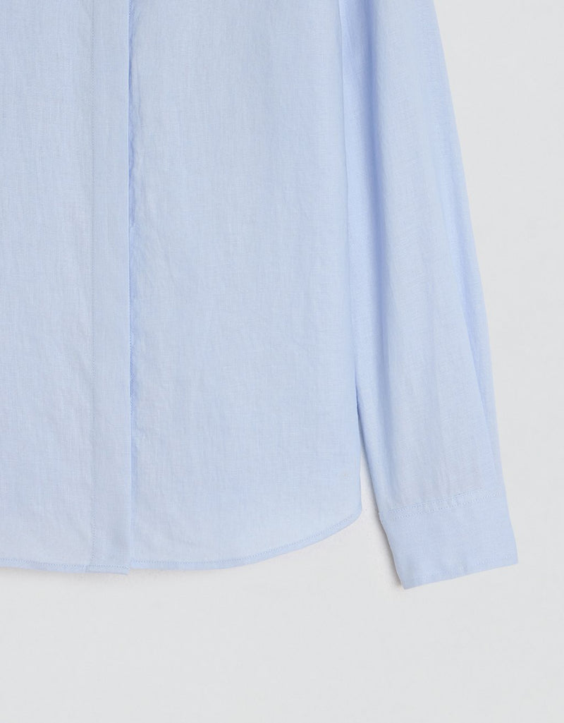 Unsubscribed Classic Boyfriend Shirt in Linen