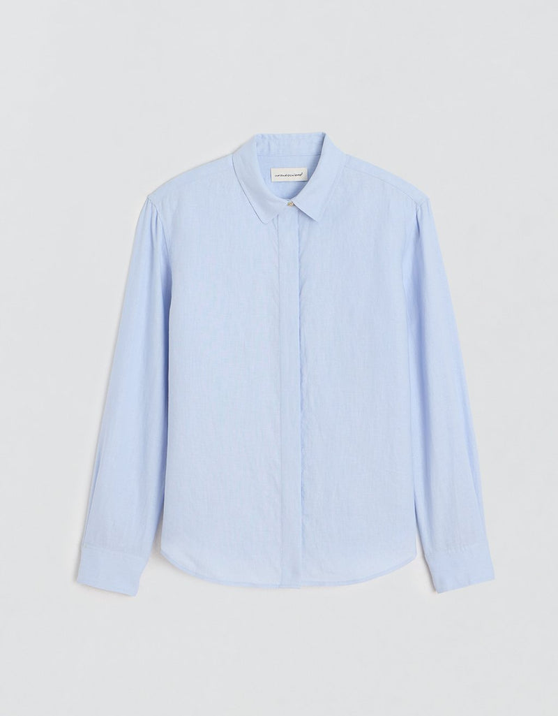 Unsubscribed Classic Boyfriend Shirt in Linen