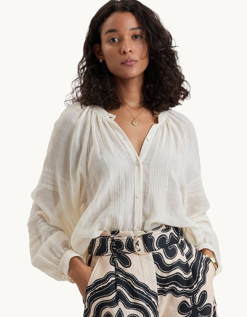 Lemlem Mita Button Up Blouse