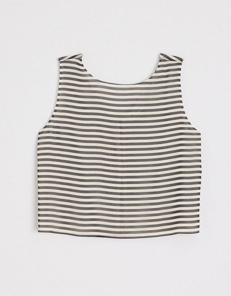 Unsubscribed Striped Silk Top