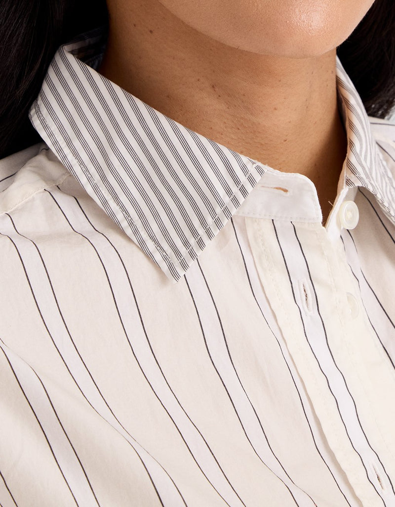Unsubscribed Classic Boyfriend Shirt in Thomas Mason™ Gelato Stripe