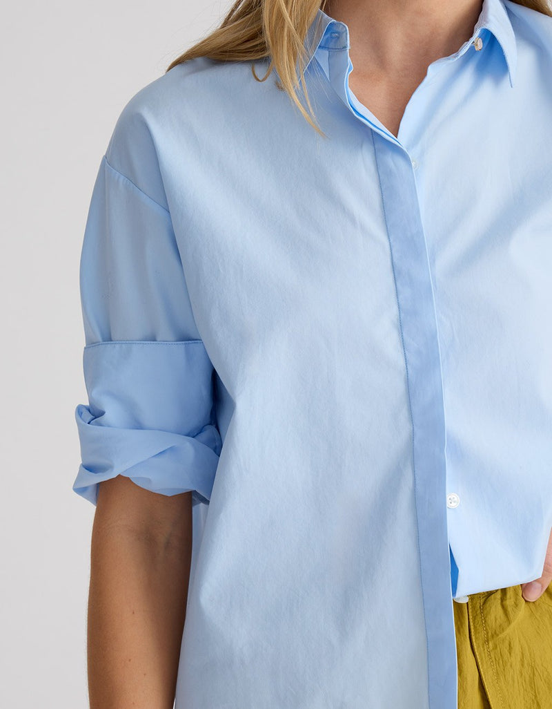 Unsubscribed Thomas Mason™ Mini Boyfriend Shirt