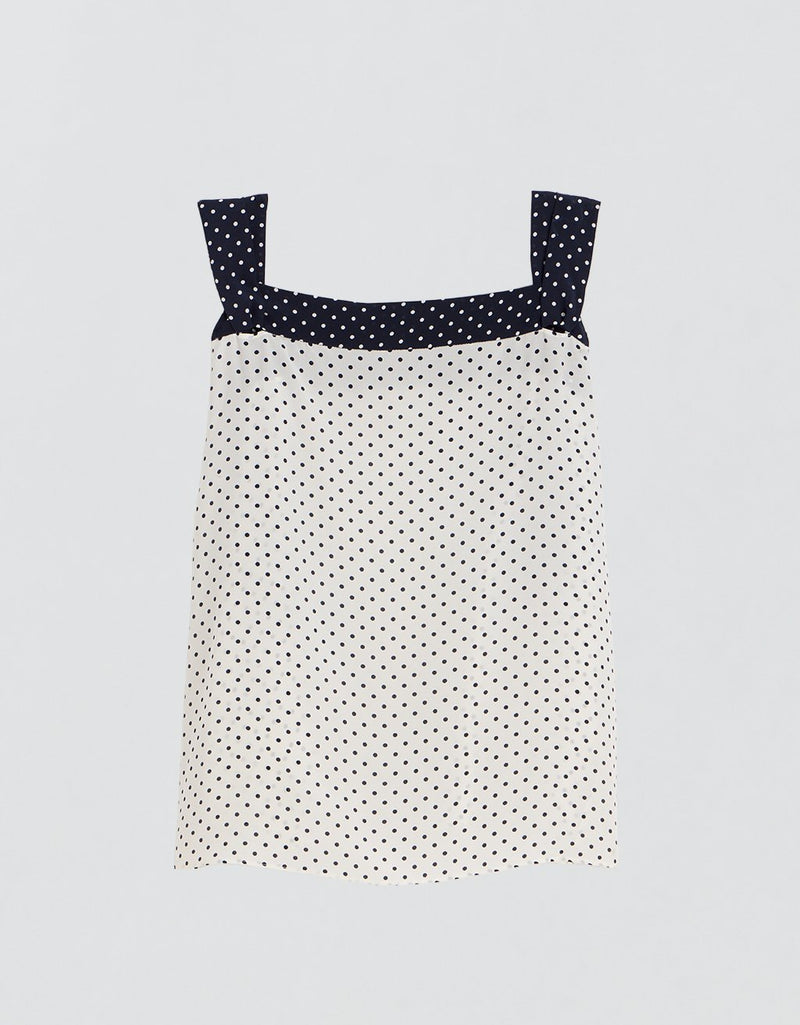 Unsubscribed Tie Shoulder Top in Silk