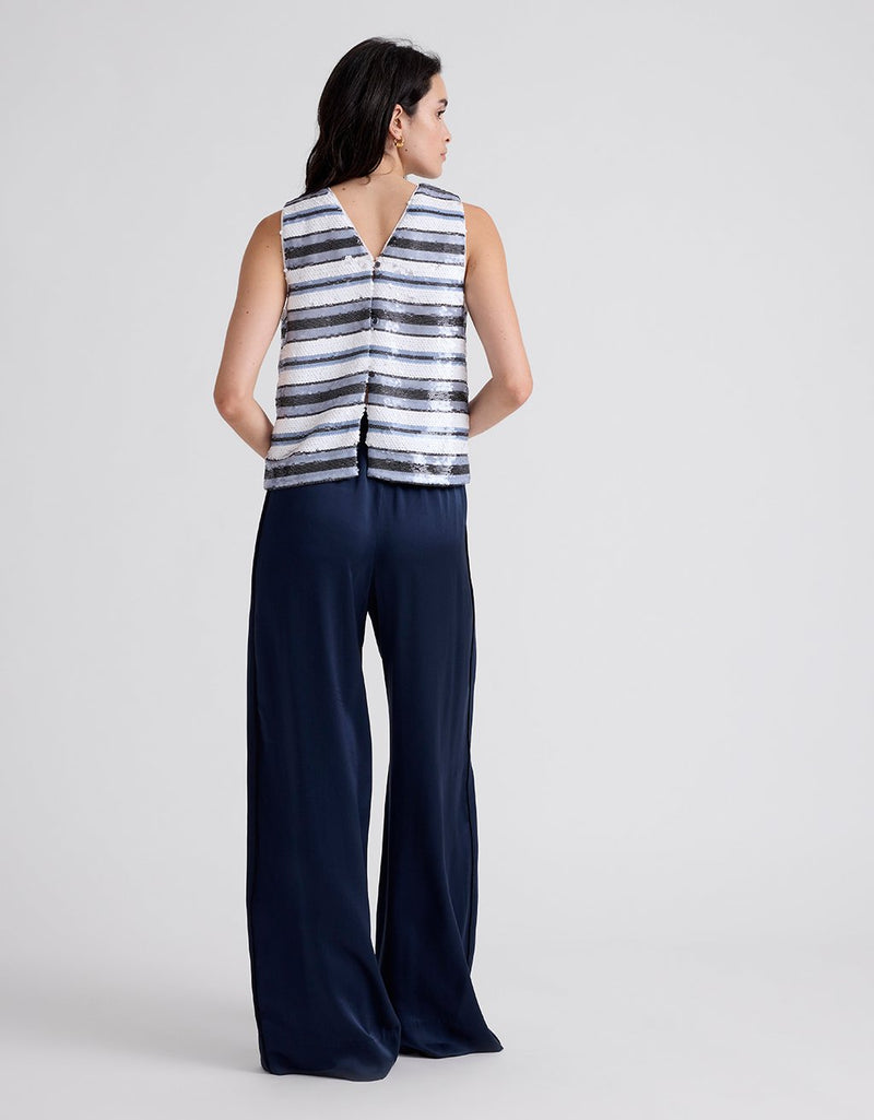 Unsubscribed Sequin Striped Top