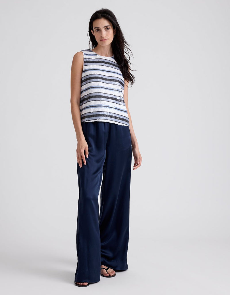Unsubscribed Sequin Striped Top
