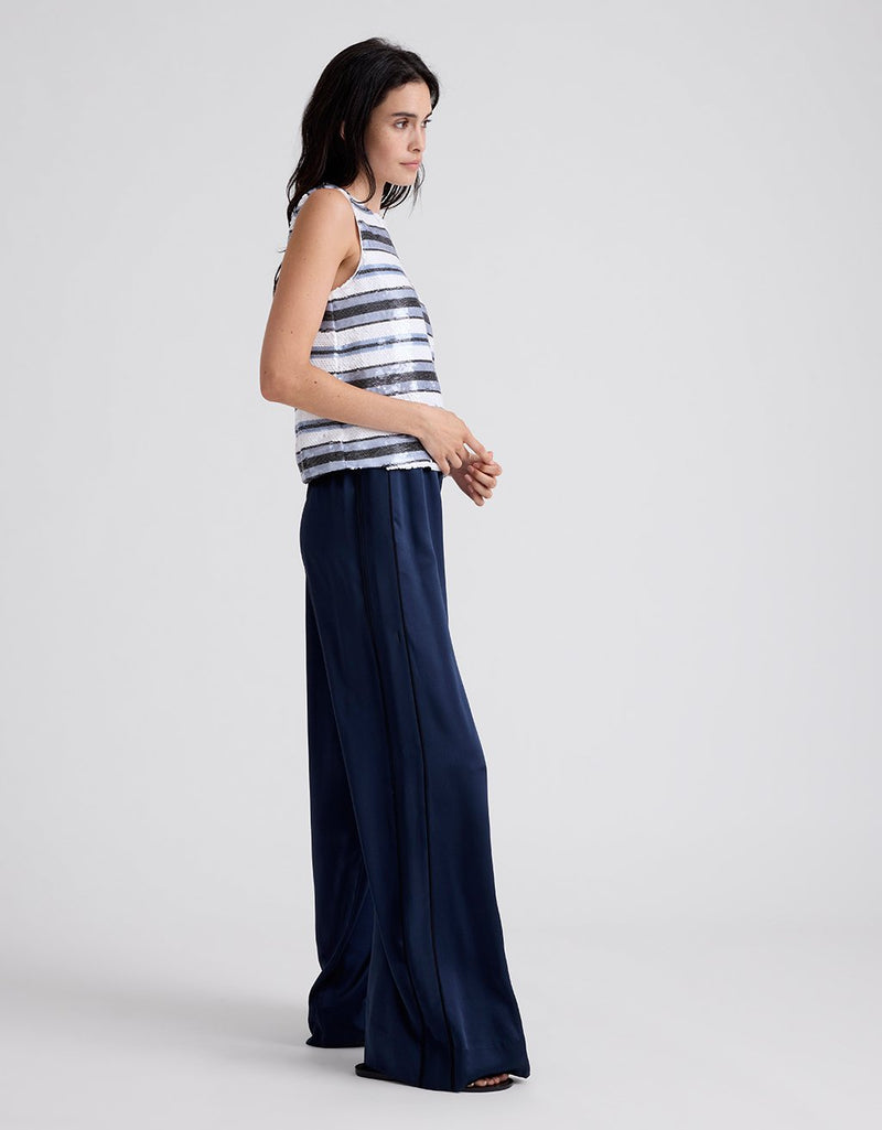 Unsubscribed Sequin Striped Top