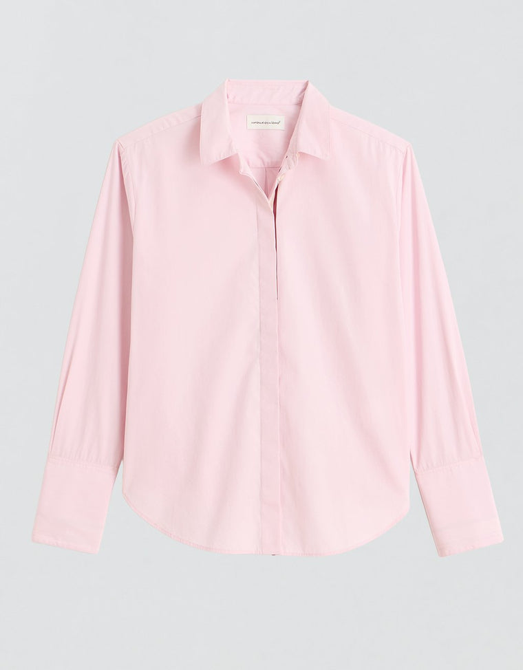 Unsubscribed Clean Boyfriend Shirt in Thomas Mason® Selvedge Stripe