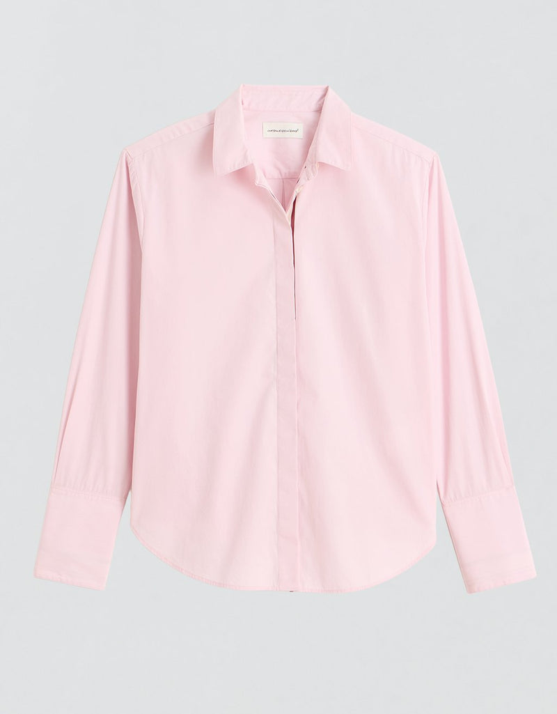 Unsubscribed Clean Boyfriend Shirt in Thomas Mason® Selvedge Stripe