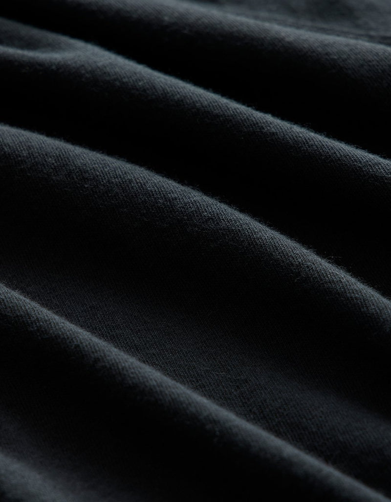 Close-up of black fabric texture