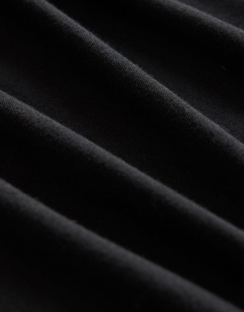 Close-up of black fabric texture