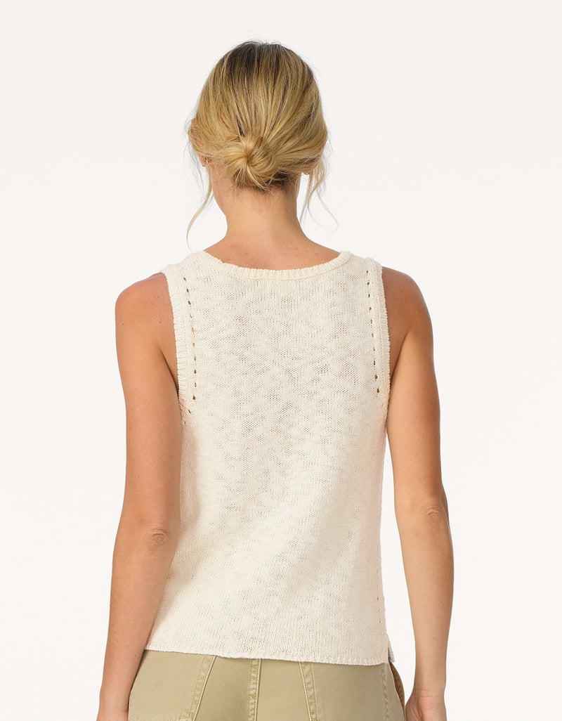 unsubscribed cotton linen beach tank