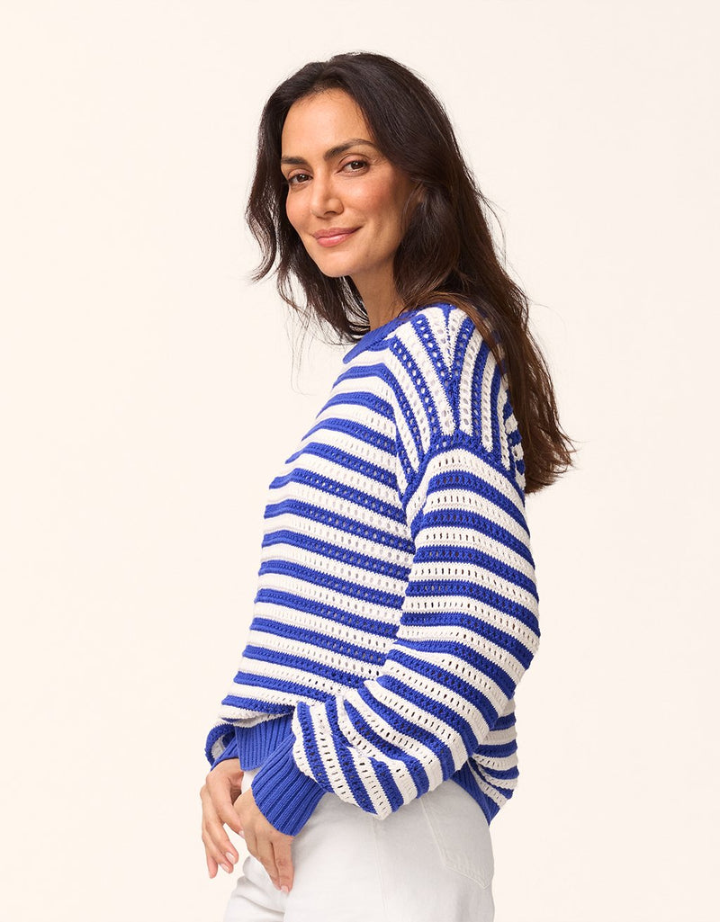 Unsubscribed Striped Cotton Sweater