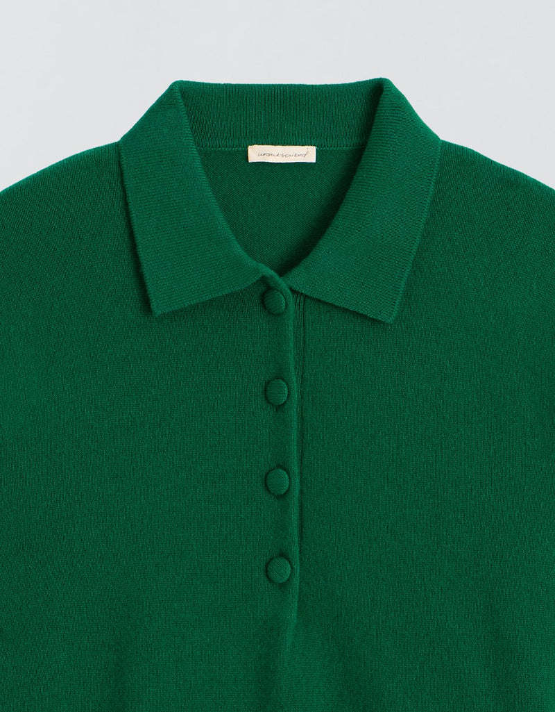Unsubscribed Everyday-Weight Cashmere Polo Sweater