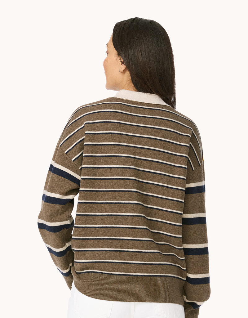 Unsubscribed Wool Blend Rugby Sweater