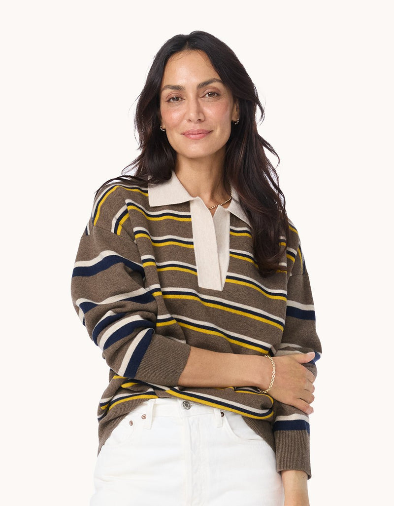Unsubscribed Wool Blend Rugby Sweater