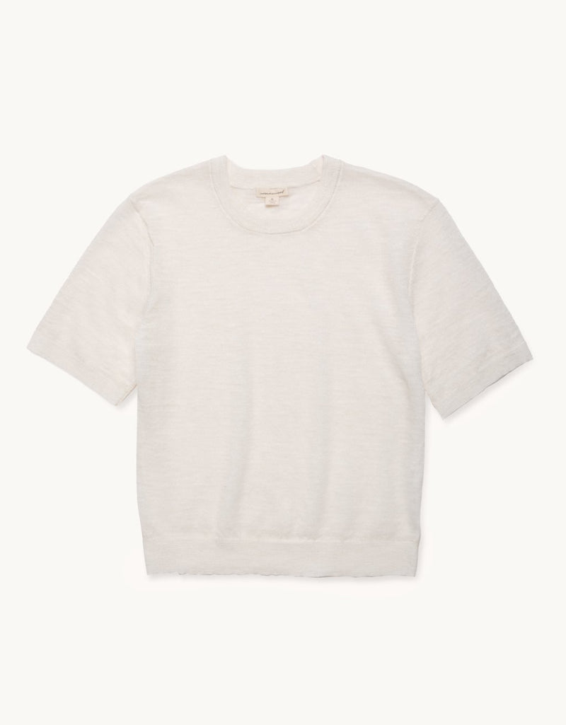 Unsubscribed Linen Blend Sweater Tee