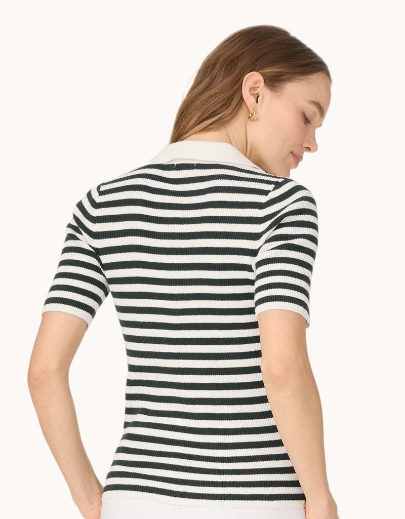 unsubscribed organic cotton cashmere polo sweater