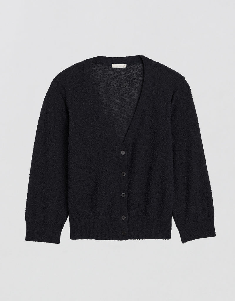 Unsubscribed Bouclé Elbow-sleeve Cardigan