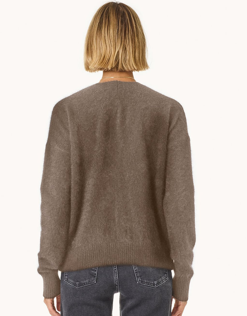 Unsubscribed Brushed V-Neck Sweater
