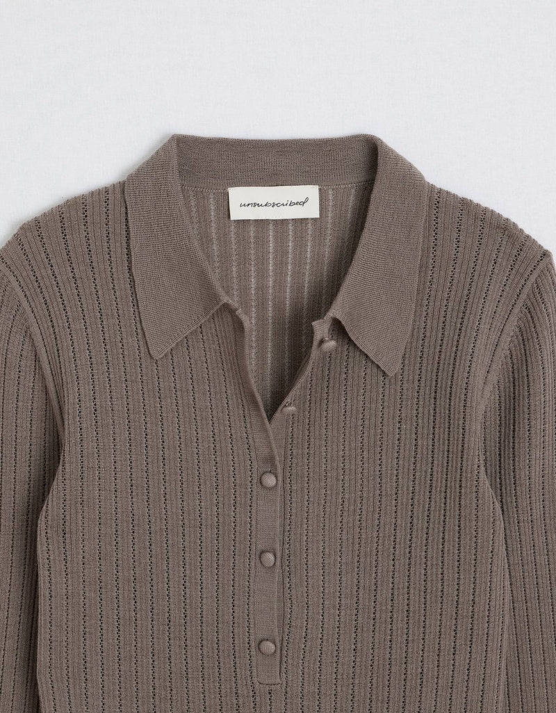 Unsubscribed Merino Wool Polo