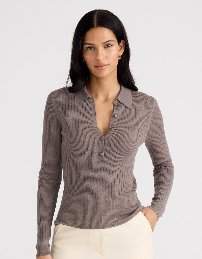 Unsubscribed Merino Wool Polo